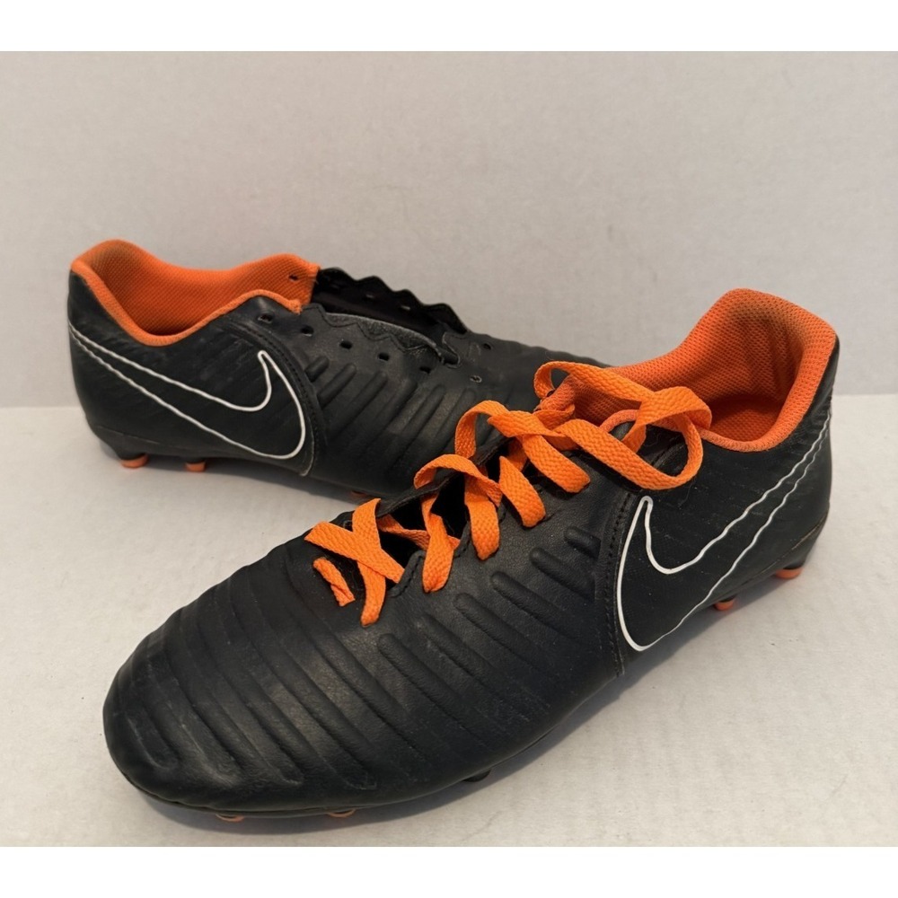 Nike Tiempo Legend Men's 8 Youth Black Running Soccer Cleats‎ Shoes AH7251-080